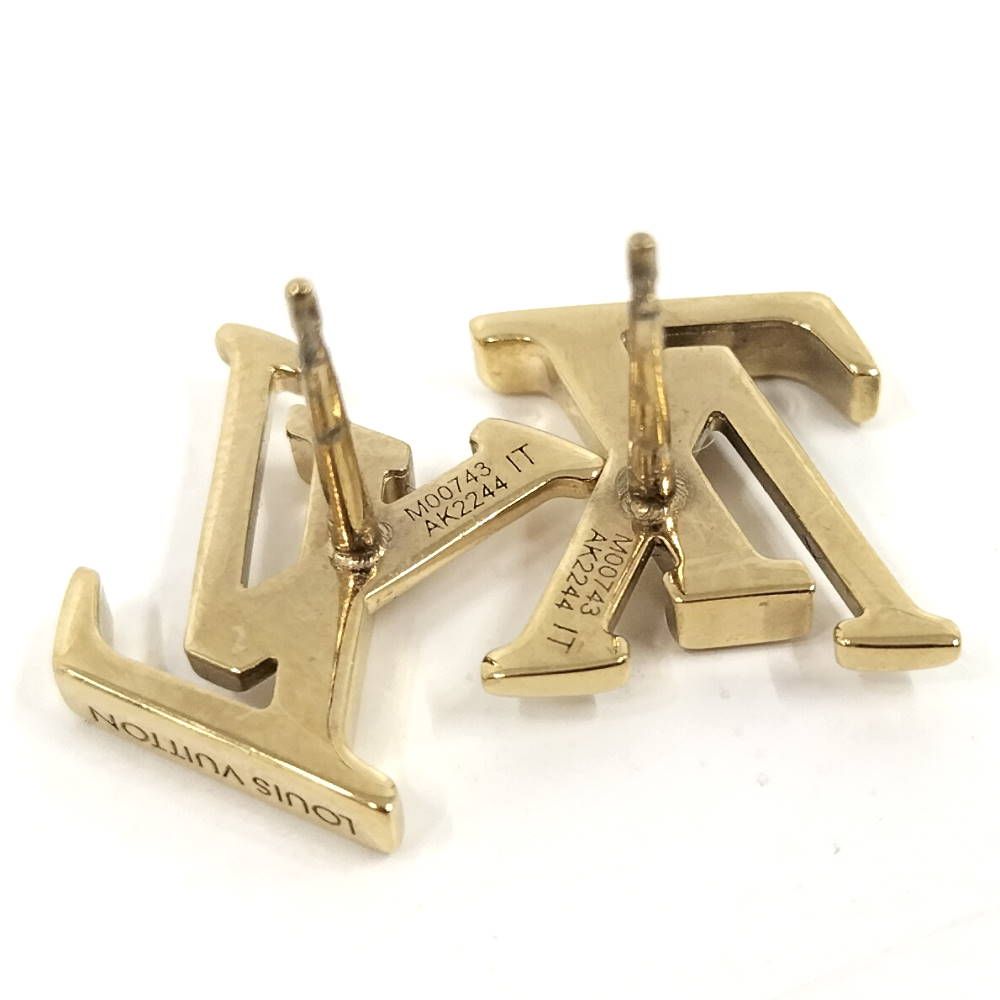 Louis Vuitton LV Iconic Earrings Plated Gold — view 6