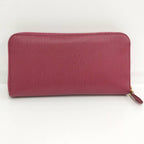Prada Vitterom Blue Zip Around Wallet Pink — view 3