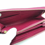 Prada Vitterom Blue Zip Around Wallet Pink — view 8