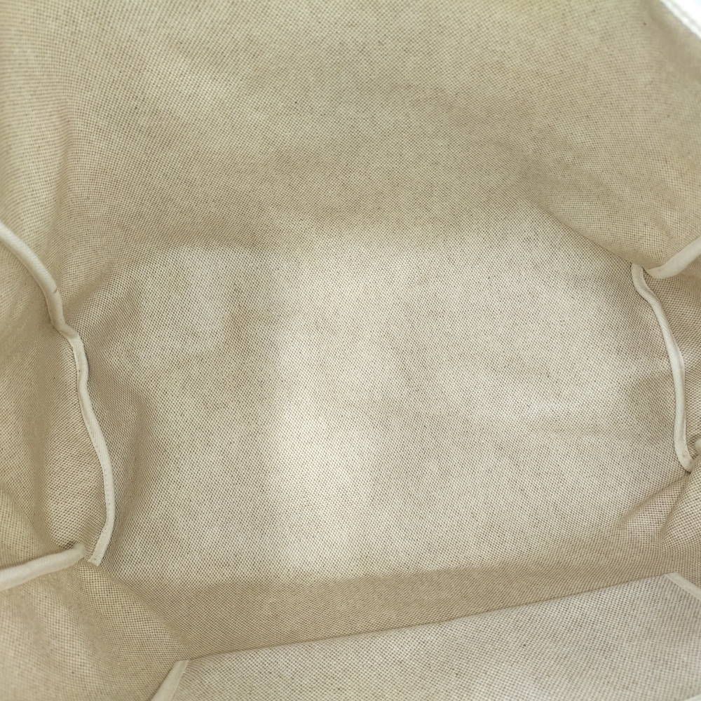 Hermes Herbag Cabas GM Leather Canvas Natural Handbag — view 9