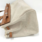 Hermes Herbag Cabas GM Leather Canvas Natural Handbag — view 6