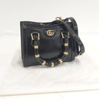 Gucci Diana Small Tote 2-Way Shoulder Bag Leather Black — view 9