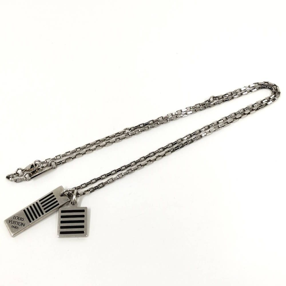 Louis Vuitton Collier Damier Colors Necklace Plated Silver — view 3