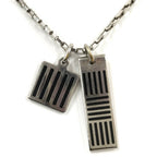 Louis Vuitton Collier Damier Colors Necklace Plated Silver — view 2