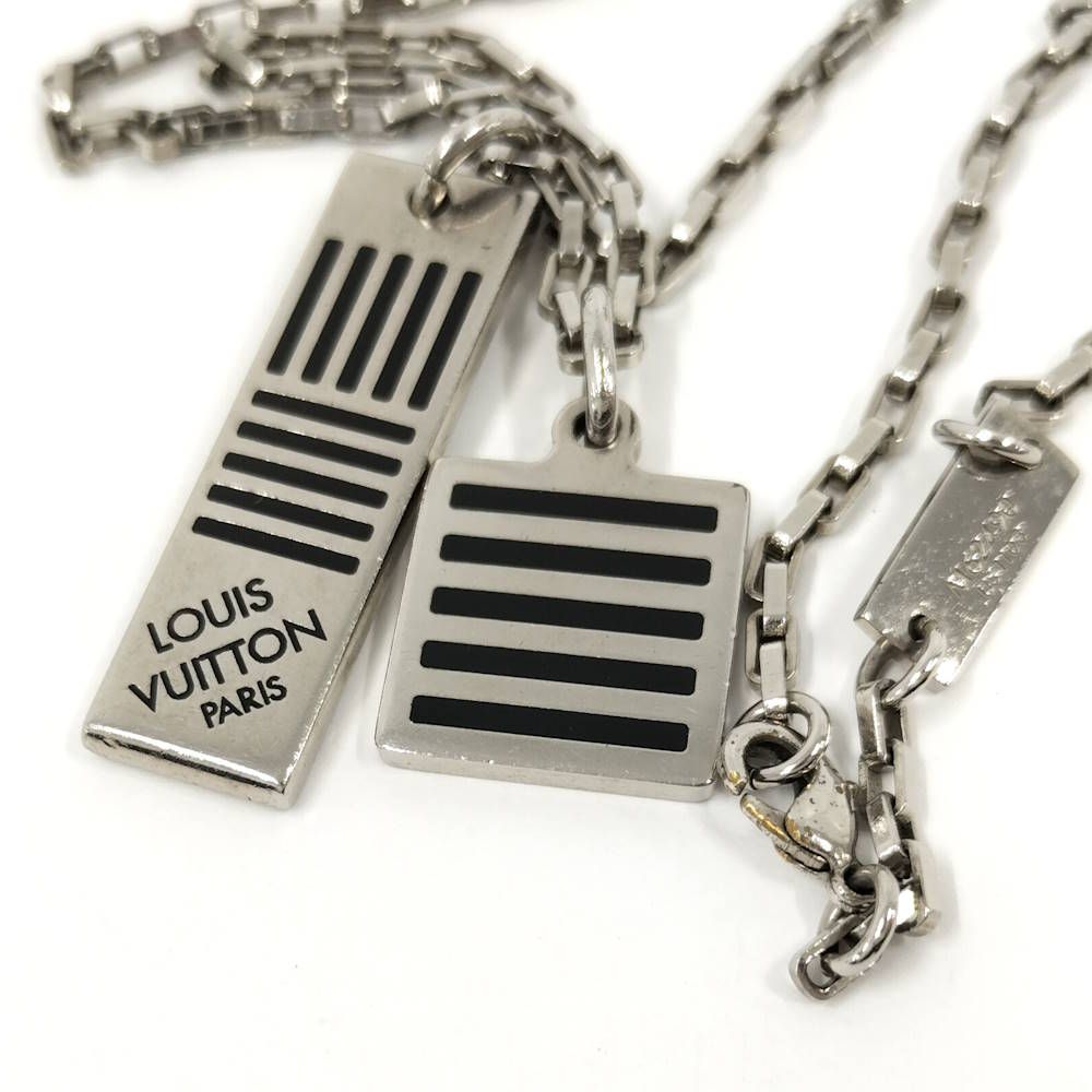 Louis Vuitton Collier Damier Colors Necklace Plated Silver — view 7