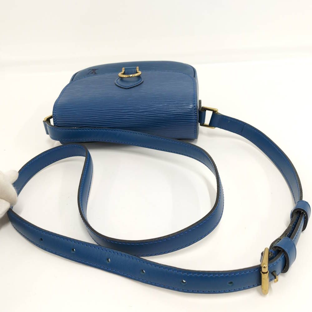 Louis Vuitton Saint Cloud Shoulder Bag Epi Toledo Blue — view 6