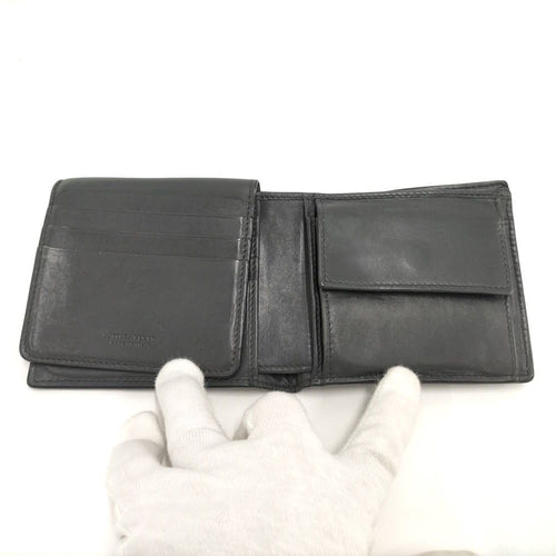 Bottega Veneta Bifold Wallet Intrecciato Leather Gray — view 2