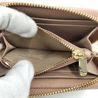 Dior Lady Mini Wallet Cannage Beige Pink — view 9