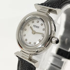 Fendi Watch Quartz Black Leather White Shell Dial — view 3