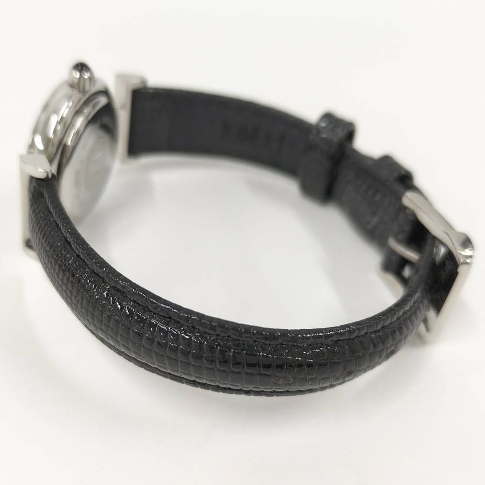 Fendi Watch Quartz Black Leather White Shell Dial — view 4