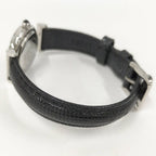 Fendi Watch Quartz Black Leather White Shell Dial — view 4