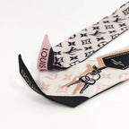 Louis Vuitton Bandeau BB Rising Confidential Scarf Silk Pink — view 5