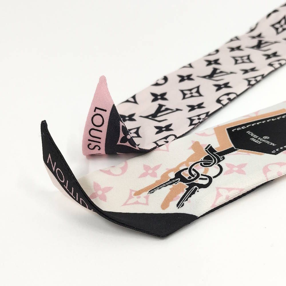 Louis Vuitton Bandeau BB Rising Confidential Scarf Silk Pink — view 5