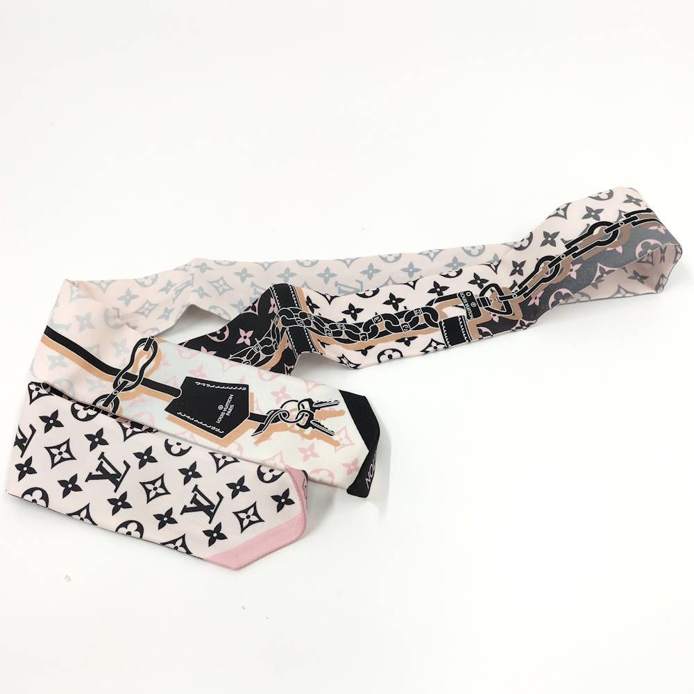 Louis Vuitton Bandeau BB Rising Confidential Scarf Silk Pink — view 6