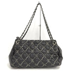Chanel Chain Shoulder Bag Paris Bizan Quilted Nylon Black — view 2