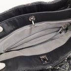 Chanel Chain Shoulder Bag Paris Bizan Quilted Nylon Black — view 7