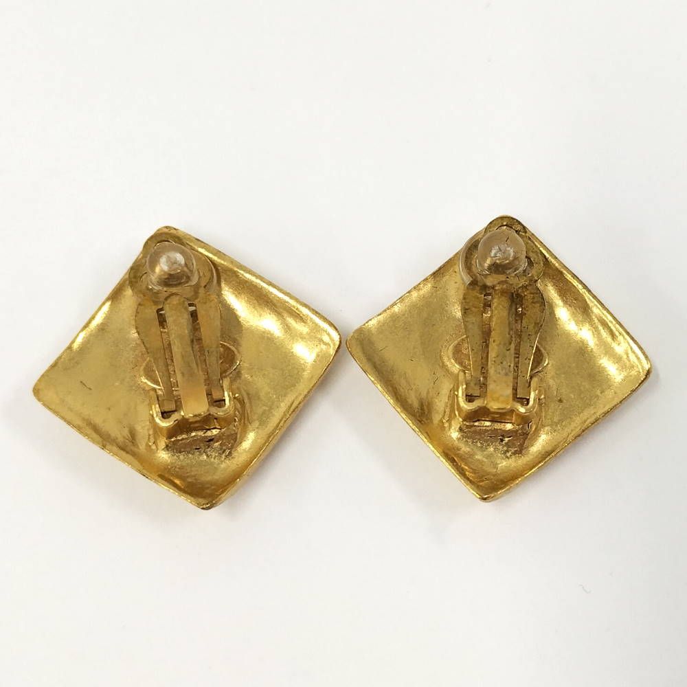 Chanel Earrings CC Logo Square — view 4