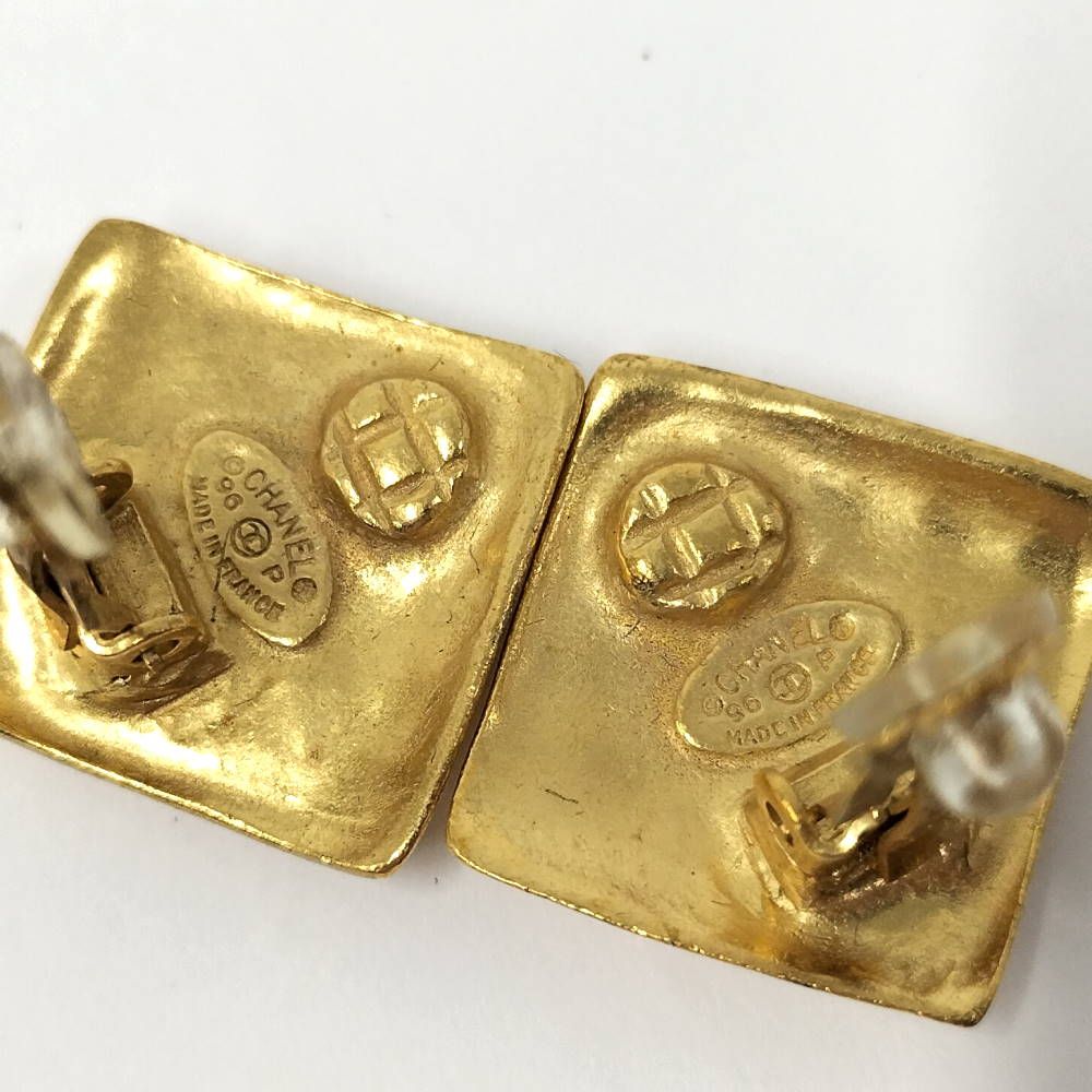 Chanel Earrings CC Logo Square — view 6