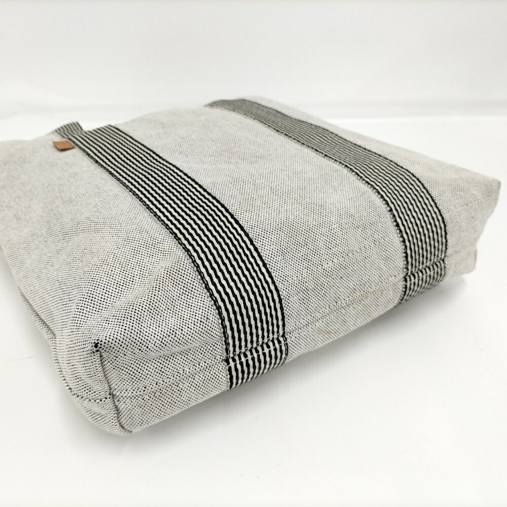 Hermes Tote New Fourre Tout Cabas Canvas Gray — view 4