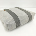 Hermes Tote New Fourre Tout Cabas Canvas Gray — view 4