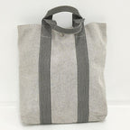 Hermes Tote New Fourre Tout Cabas Canvas Gray — view 2