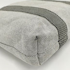 Hermes Tote New Fourre Tout Cabas Canvas Gray — view 5