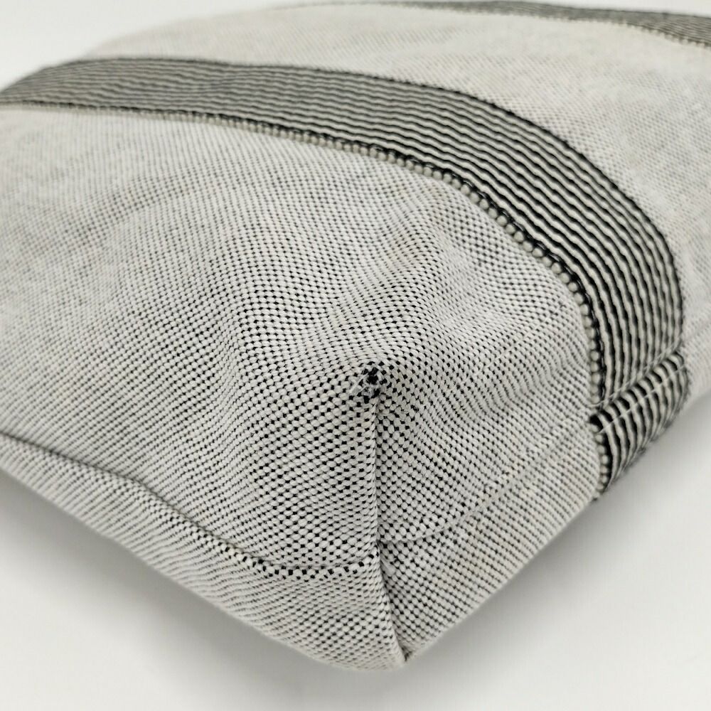 Hermes Tote New Fourre Tout Cabas Canvas Gray — view 5