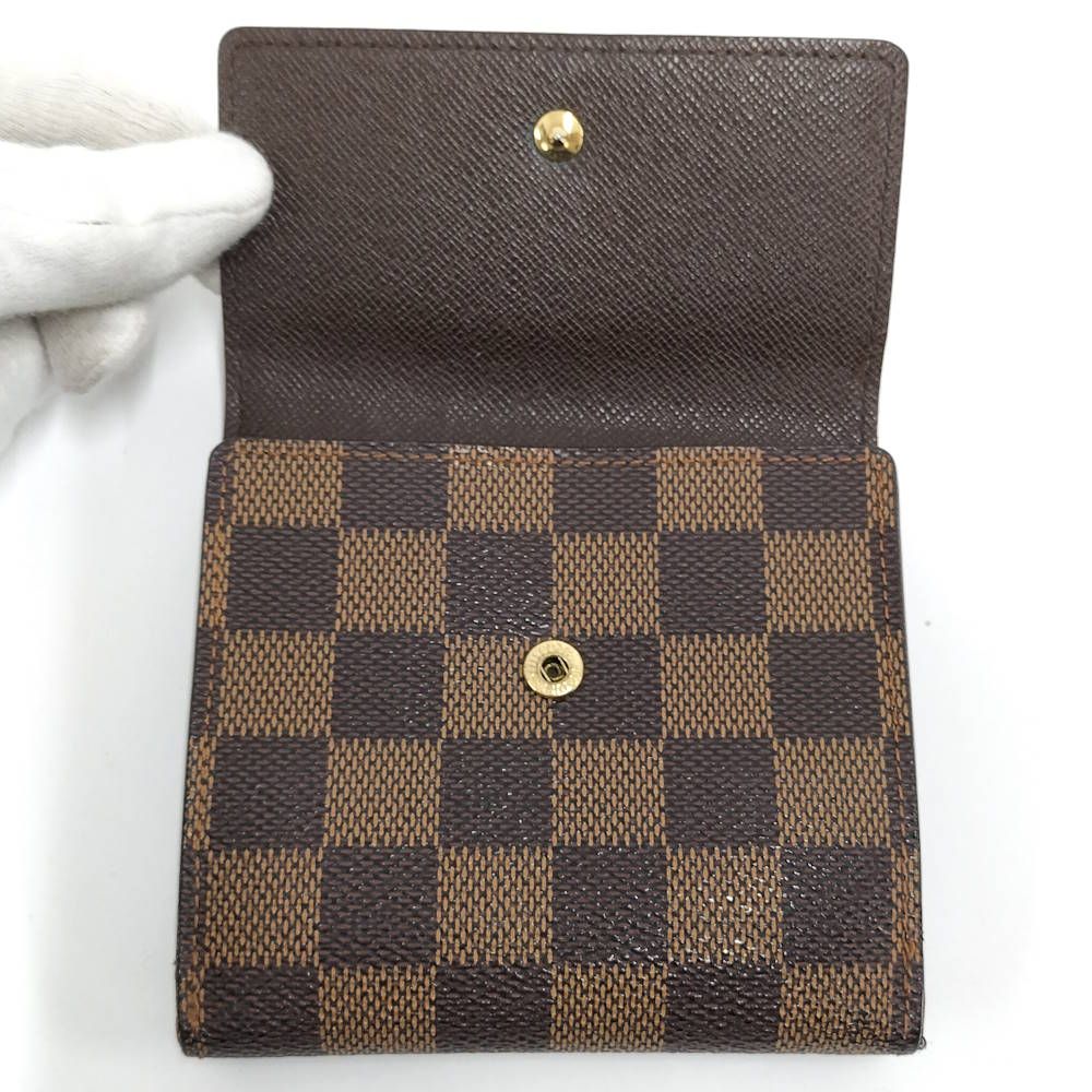 Louis Vuitton Porte-Monnaie Billets Cult Cles Fold Wallet Damier Ebene — view 8