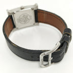 Hermes Watch Quartz SS Leather Silver Black Gray Dial — view 4