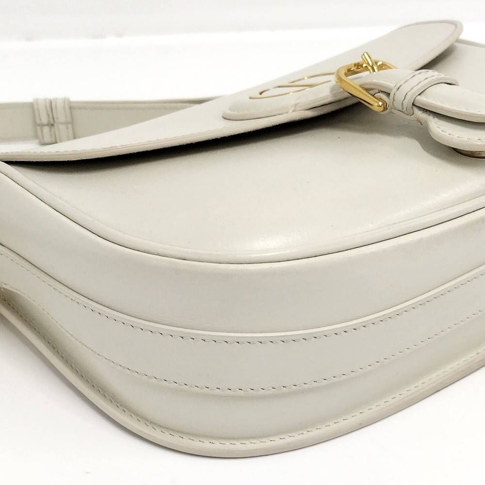 Dior Bobi Shoulder Bag CD Logo Leather White — view 4