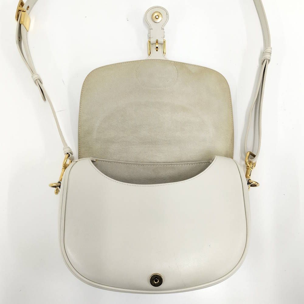 Dior Bobi Shoulder Bag CD Logo Leather White — view 8