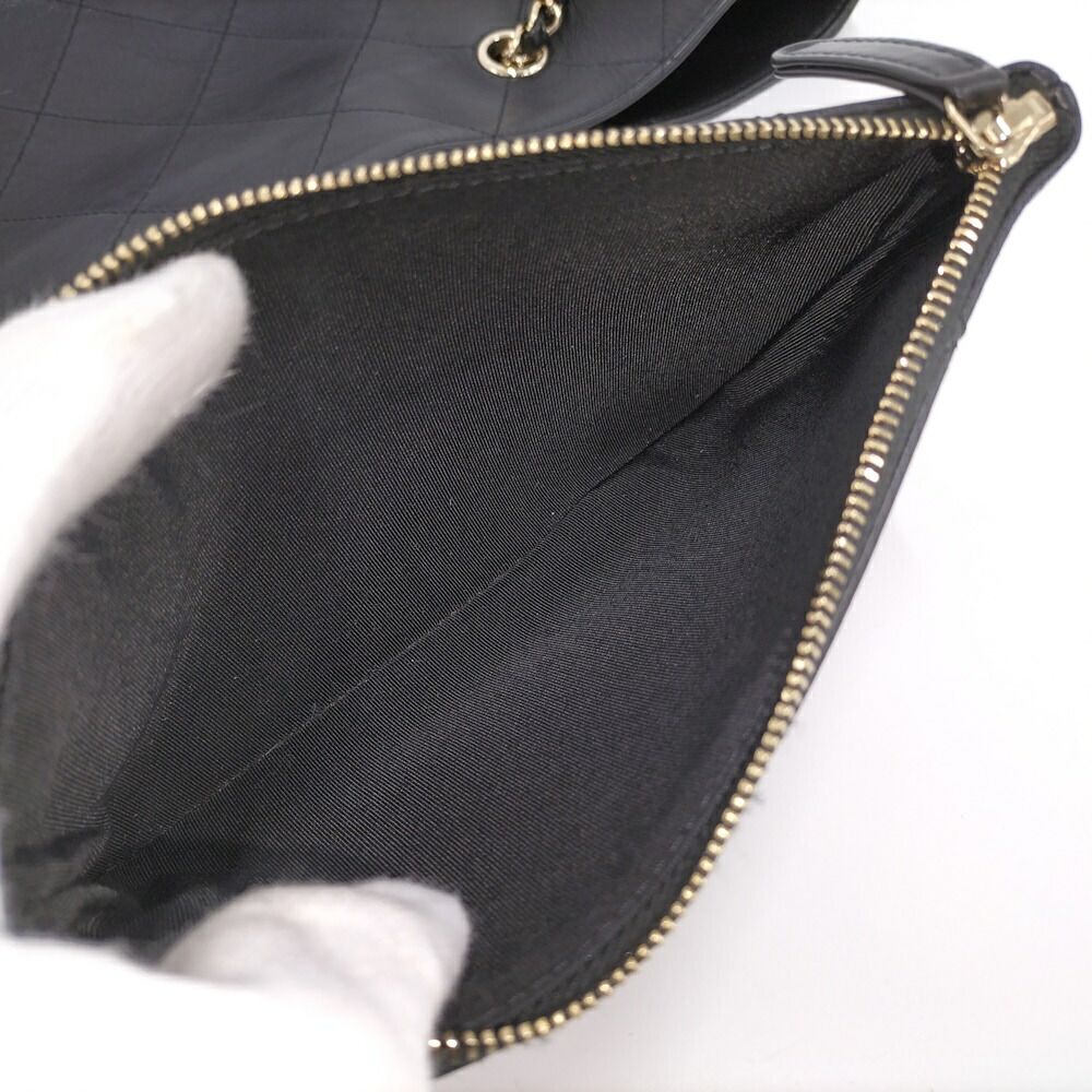 Chanel Chain Shoulder Bag Calf Black — view 9