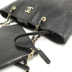 Chanel Chain Shoulder Bag Calf Black — view 5