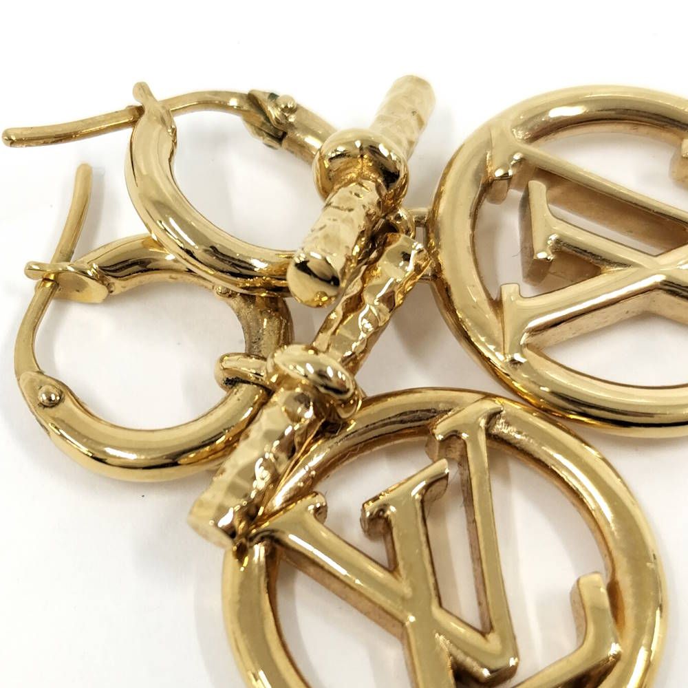 Louis Vuitton Boucle Doreille Baby e Earrings Plated Gold — view 9