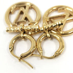 Louis Vuitton Boucle Doreille Baby e Earrings Plated Gold — view 6