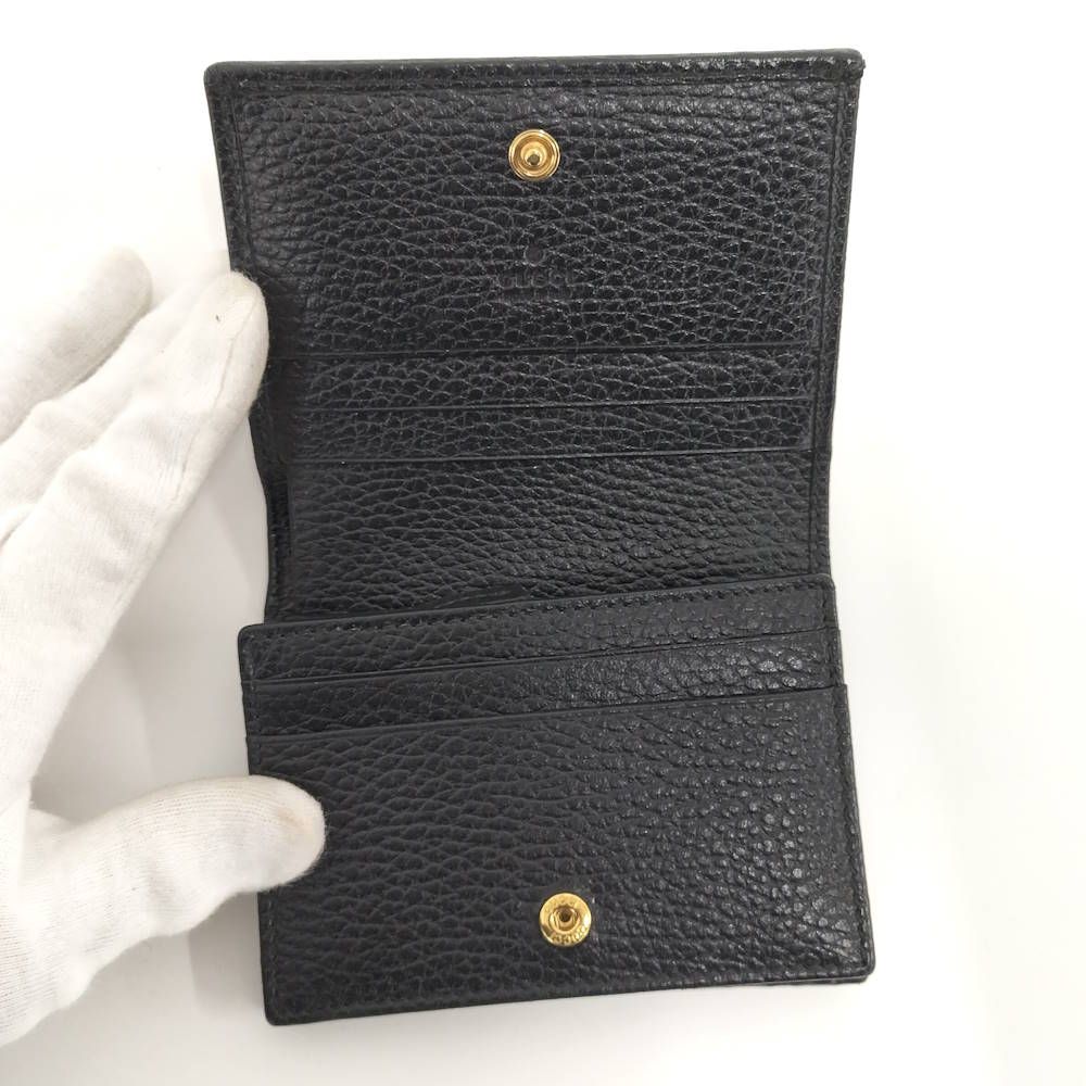 Gucci GG Marmont Bifold Wallet Leather Black — view 2