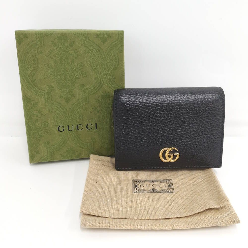 Gucci GG Marmont Bifold Wallet Leather Black — view 9