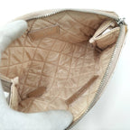 Chanel Quilted Cosmetic Pouch Metallic CC Logo Lambskin Pink — view 8
