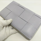 Bottega Veneta Zip Around Wallet Maxi Intrecciato Leather Purple — view 7