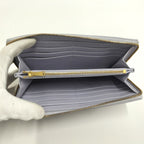 Bottega Veneta Zip Around Wallet Maxi Intrecciato Leather Purple — view 2