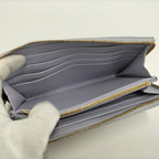 Bottega Veneta Zip Around Wallet Maxi Intrecciato Leather Purple — view 8