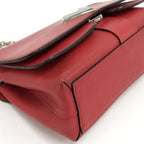 Louis Vuitton Very Chain Shoulder Bag Leather Ruby Red — view 4