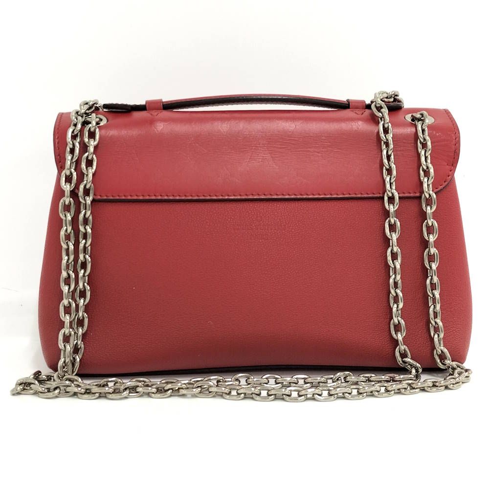 Louis Vuitton Very Chain Shoulder Bag Leather Ruby Red — view 2