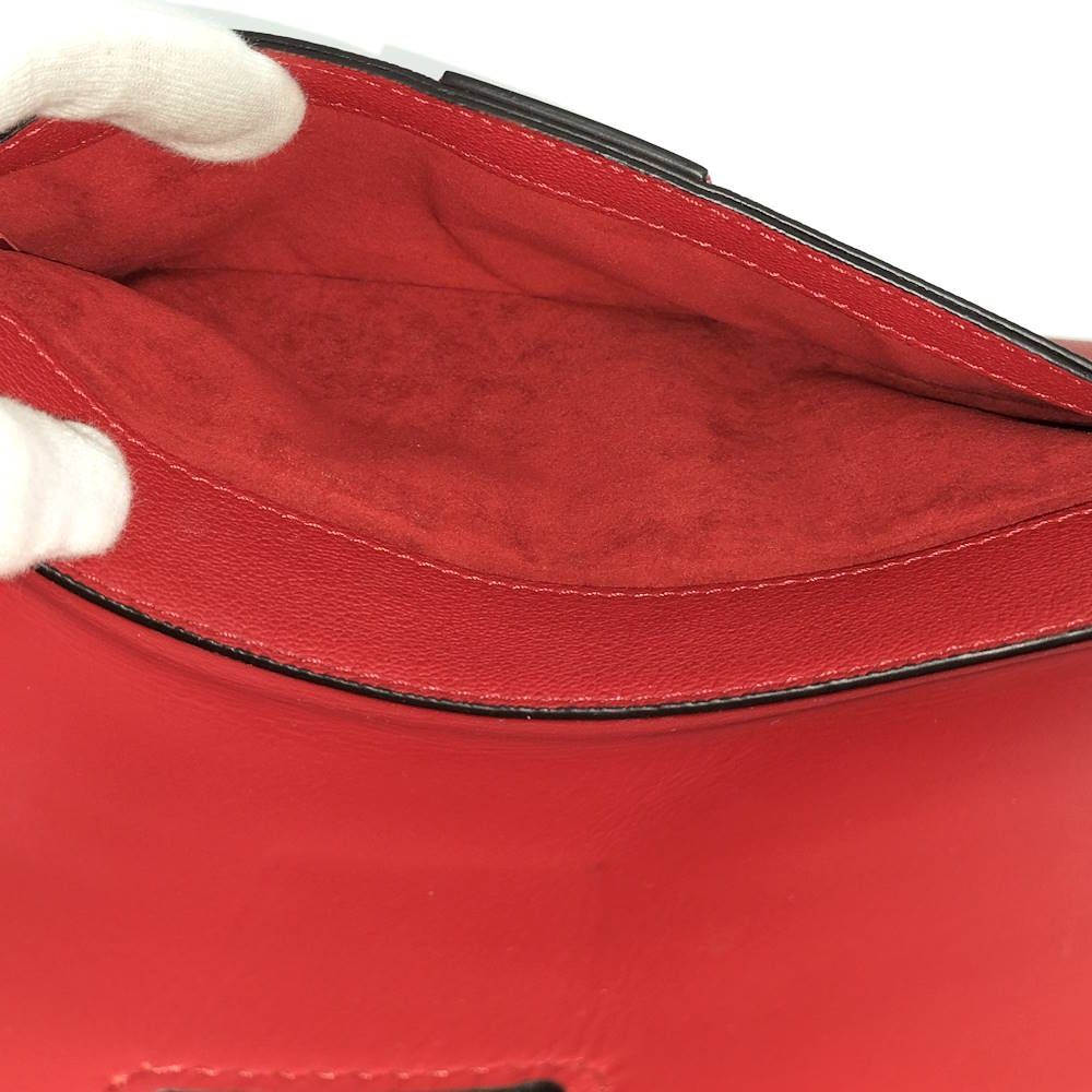Louis Vuitton Very Chain Shoulder Bag Leather Ruby Red — view 8