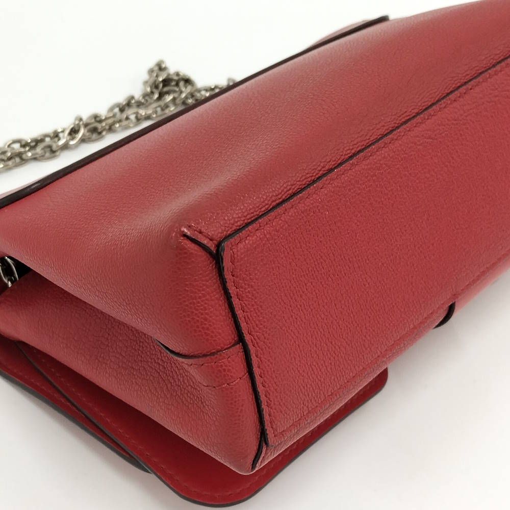 Louis Vuitton Very Chain Shoulder Bag Leather Ruby Red — view 5