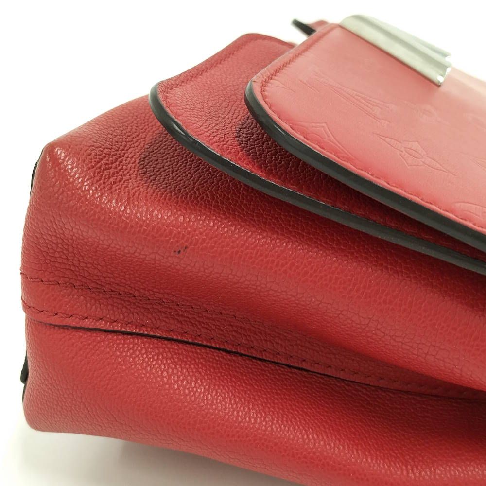 Louis Vuitton Very Chain Shoulder Bag Leather Ruby Red — view 7