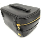 Chanel Vanity Bag Bicolor Leather Black — view 5
