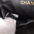 Chanel Vanity Bag Bicolor Leather Black — view 9