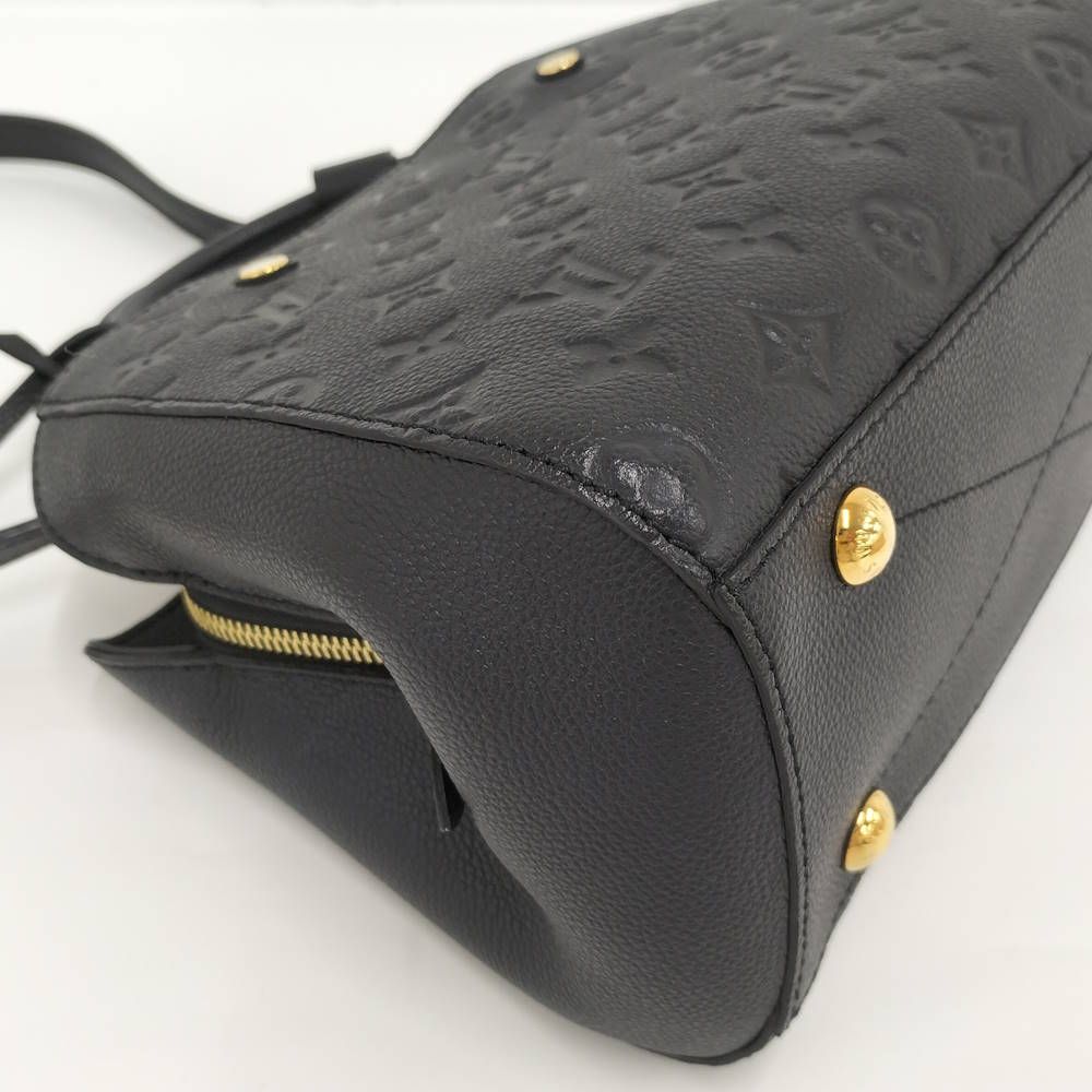 Louis Vuitton Montaigne BB 2-Way Bag Monogram Empreinte Noir Black — view 3