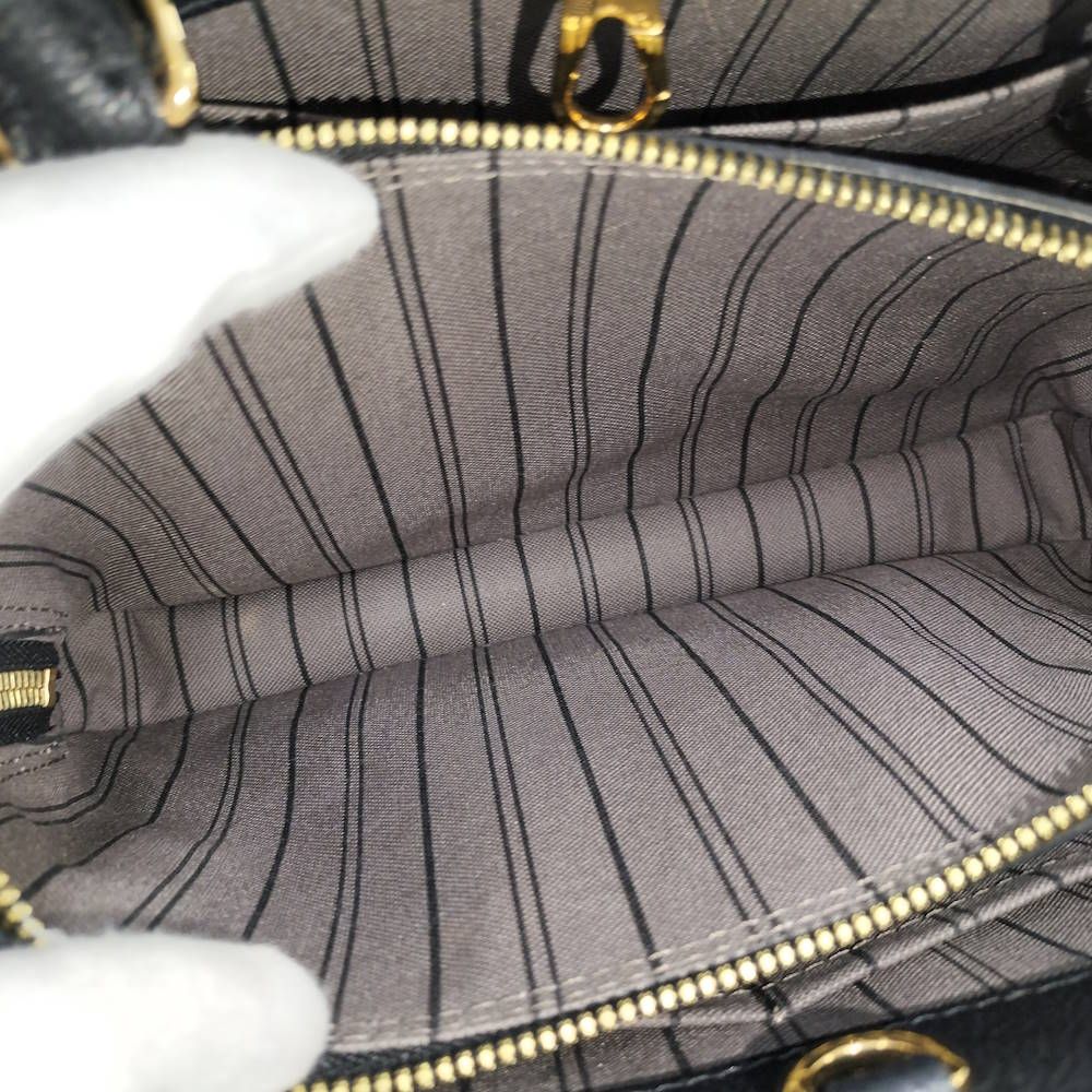 Louis Vuitton Montaigne BB 2-Way Bag Monogram Empreinte Noir Black — view 9